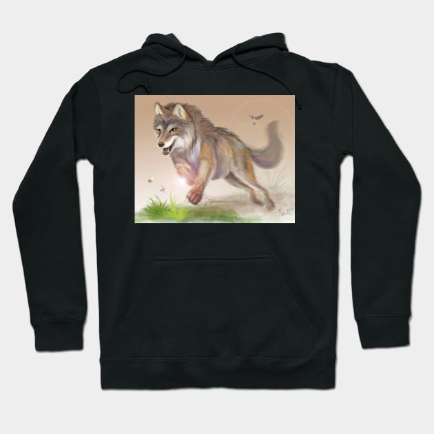 Dirty Paws Wolf Hoodie by Unicornarama